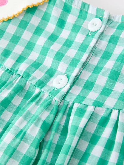 🍎📚 Back to School Apple Pencil Applique Girls Dress | Petals Collar Boutique School Outfit