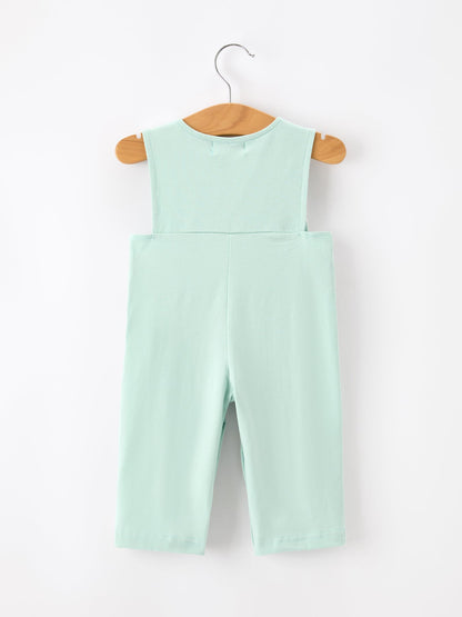 Western Horse Embroidery Boys JonJon Sleeveless Romper | Cowboy Baby Boy Outfit | Boutique Ranch Style Clothing