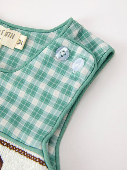 Western Plaid Horse Boy JonJon | Cowboy Outfit for Boys | Rustic Rodeo Baby Romper