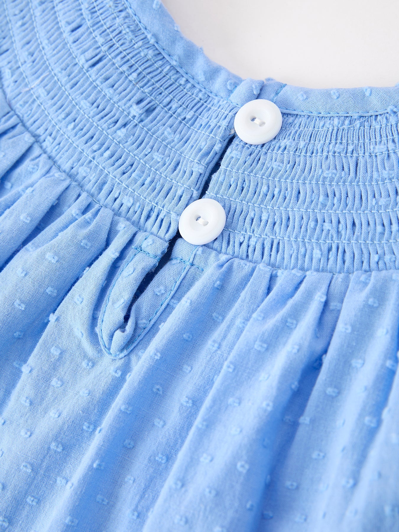 Blue Fall Thanksgiving & Halloween Pumpkin Smock Embroidered Lace Baby Girl Dress | Boutique Autumn Holiday Outfit