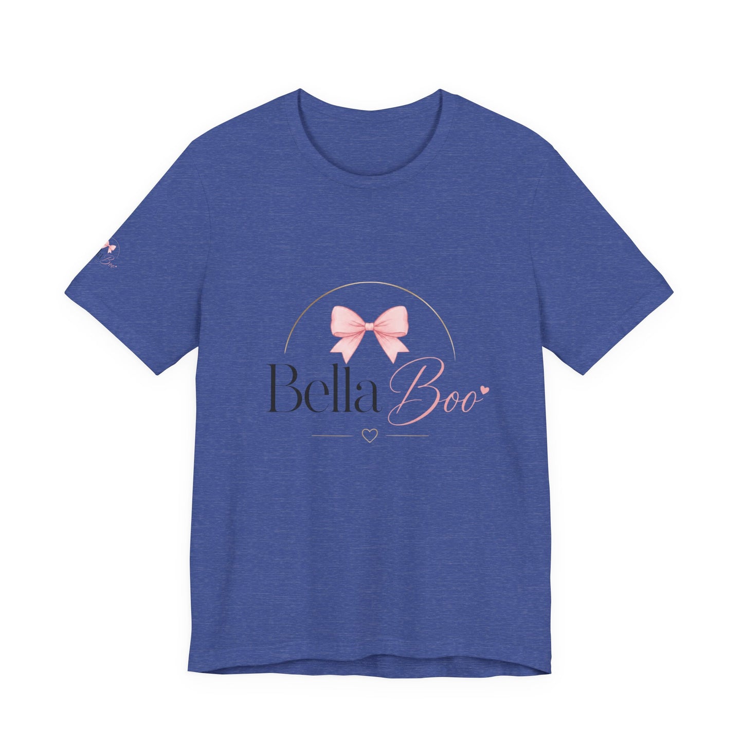 Bella Boo Tee — Pink Bow Baby Name Graphic T-Shirt