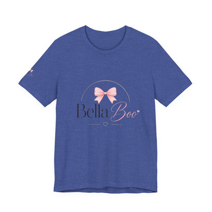 Bella Boo Tee — Pink Bow Baby Name Graphic T-Shirt