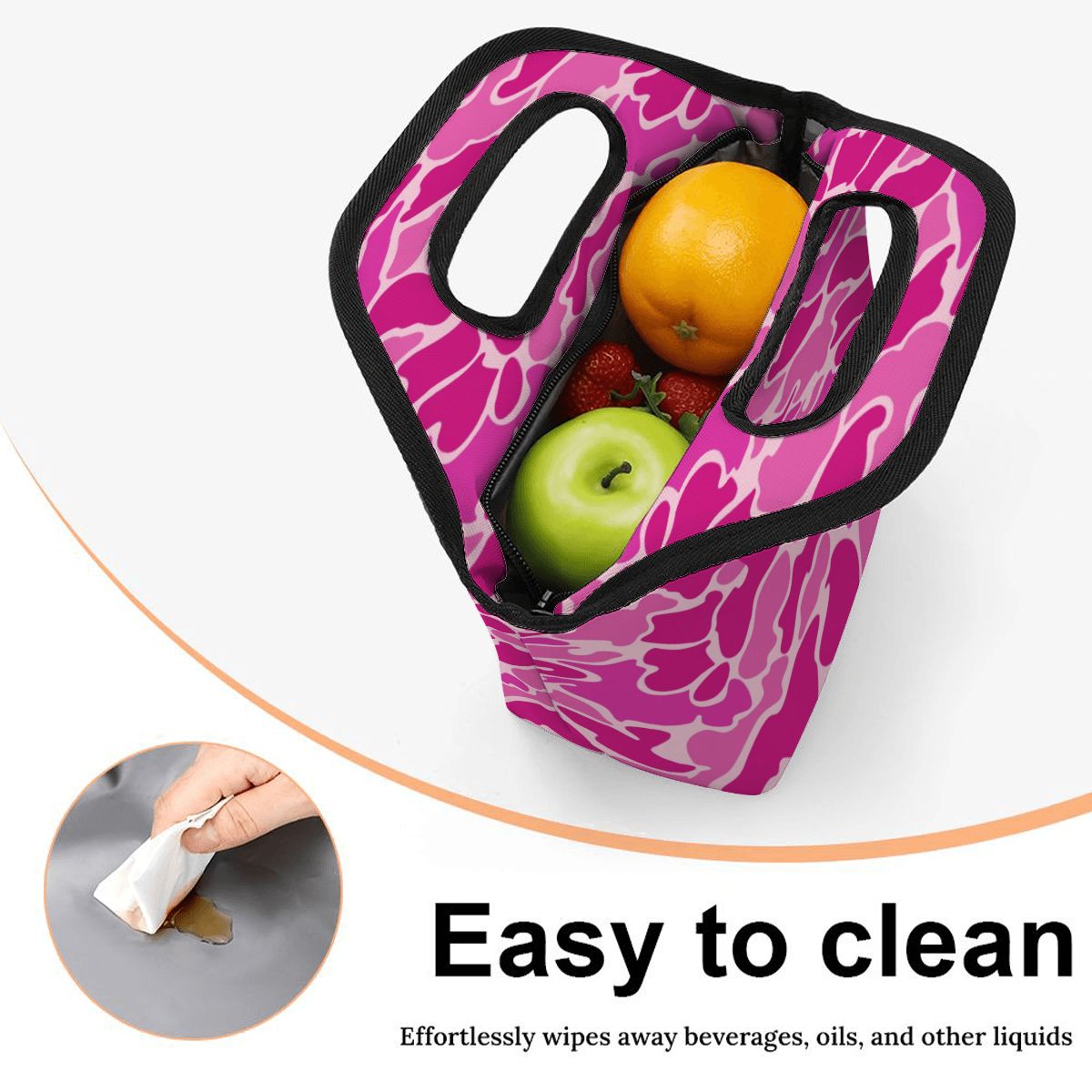 Pink Camo Lunch Bag
