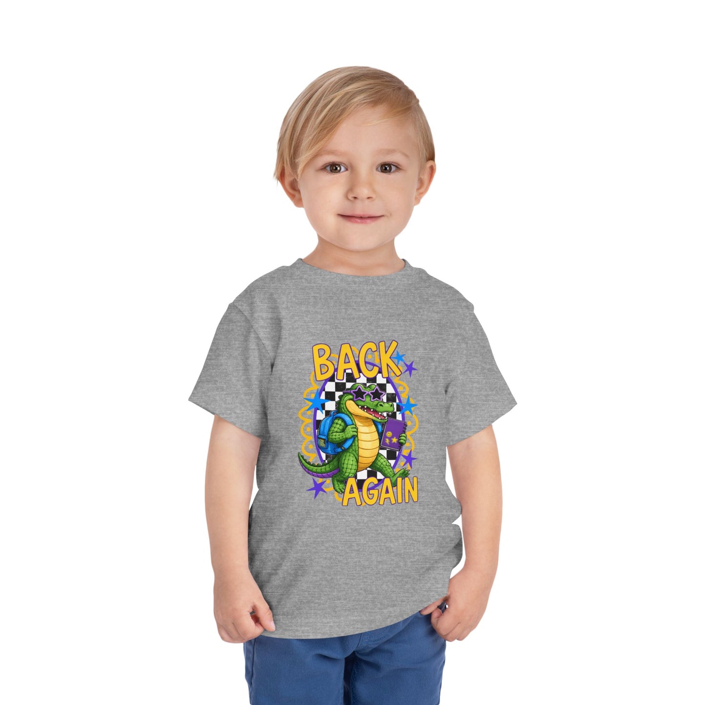 Toddler Tee — "Back Again" Dinosaur Graphic Shirt