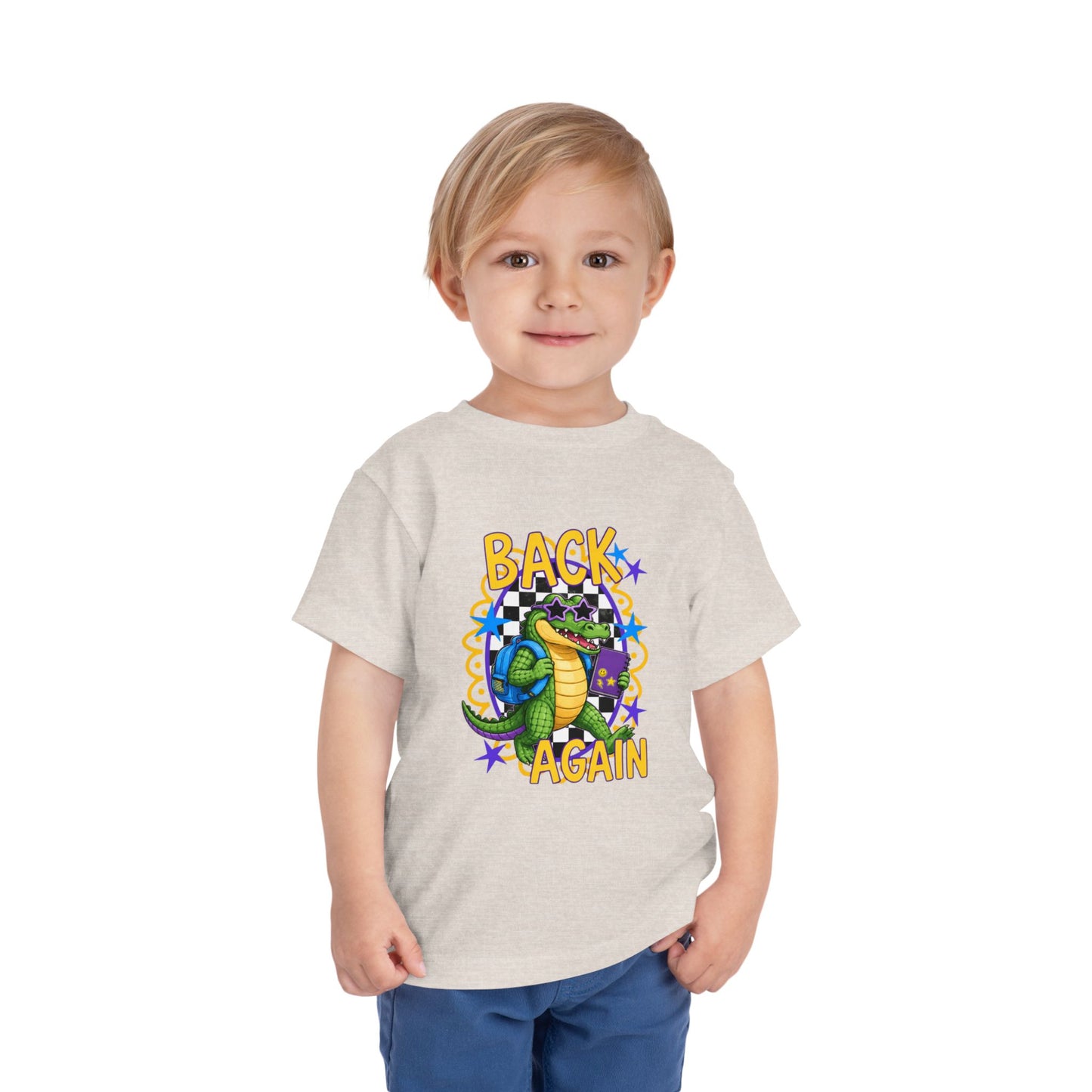 Toddler Tee — "Back Again" Dinosaur Graphic Shirt