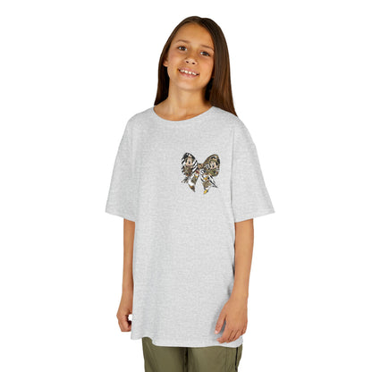 Kids T‑Shirt — Cute Bear & Bow Graphic Tee (Playful Animal Collage)