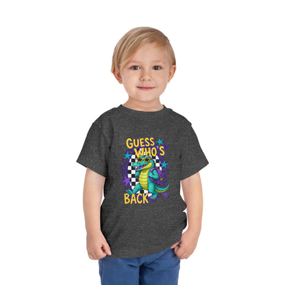 Toddler Tee — "Guess Who's Back" Alligator Cartoon Graphic