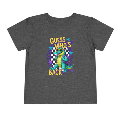 Toddler Tee — "Guess Who's Back" Alligator Cartoon Graphic