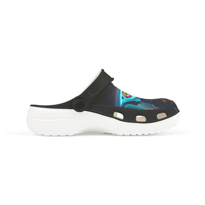 Kids Glow Derpy Clogs — Cute Neon Derpy EVA Foam Slip-Ons