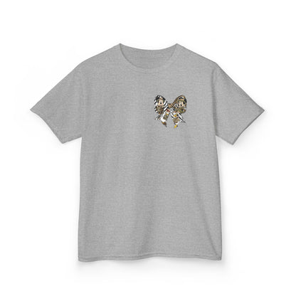 Kids T‑Shirt — Cute Bear & Bow Graphic Tee (Playful Animal Collage)
