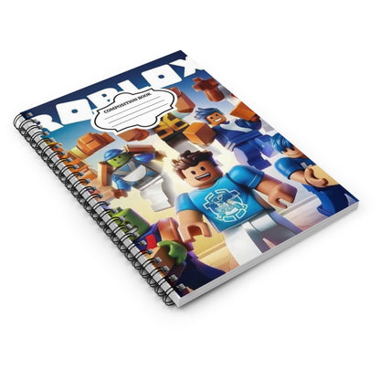 Roblox Characters Spiral Notebook — Ruled Composition Book for Kids & Gamers