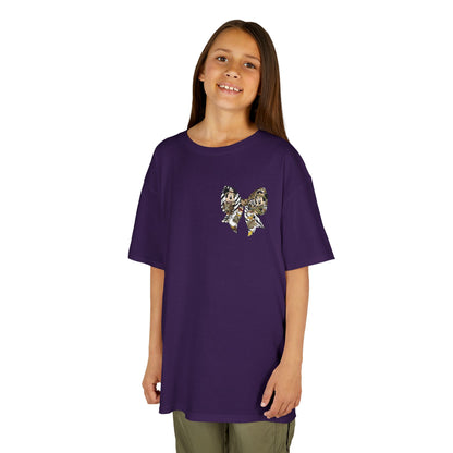 Kids T‑Shirt — Cute Bear & Bow Graphic Tee (Playful Animal Collage)