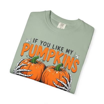 Pumpkin Pie Halloween T-Shirt — "If You Like My Pumpkins You Should See My Pie"