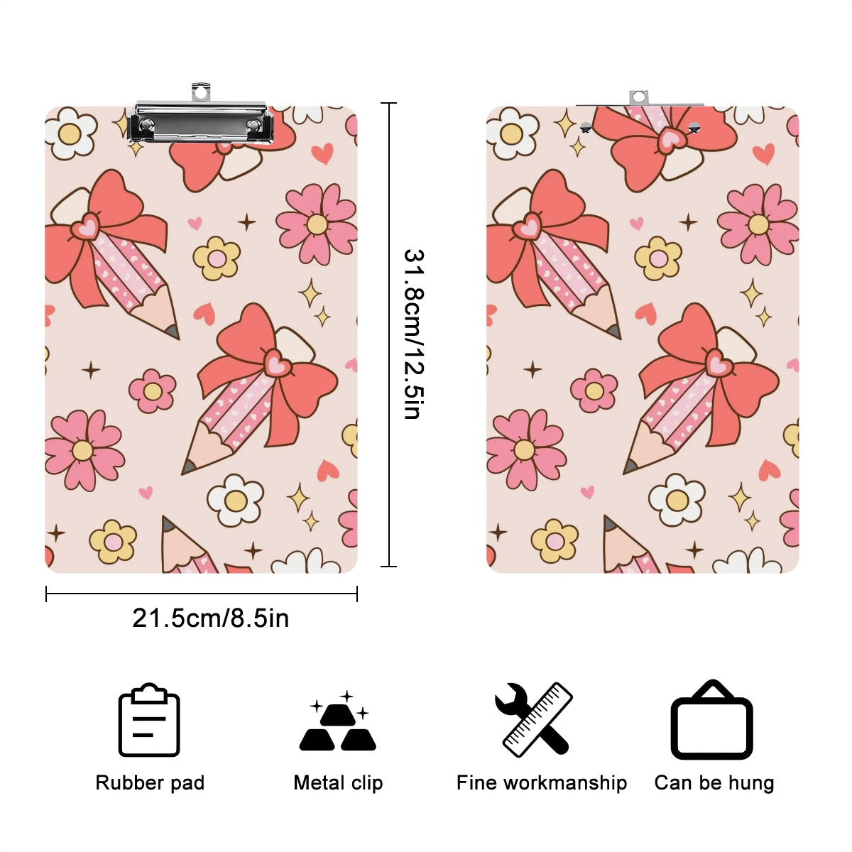 Acrylic Clipboard Pencil
