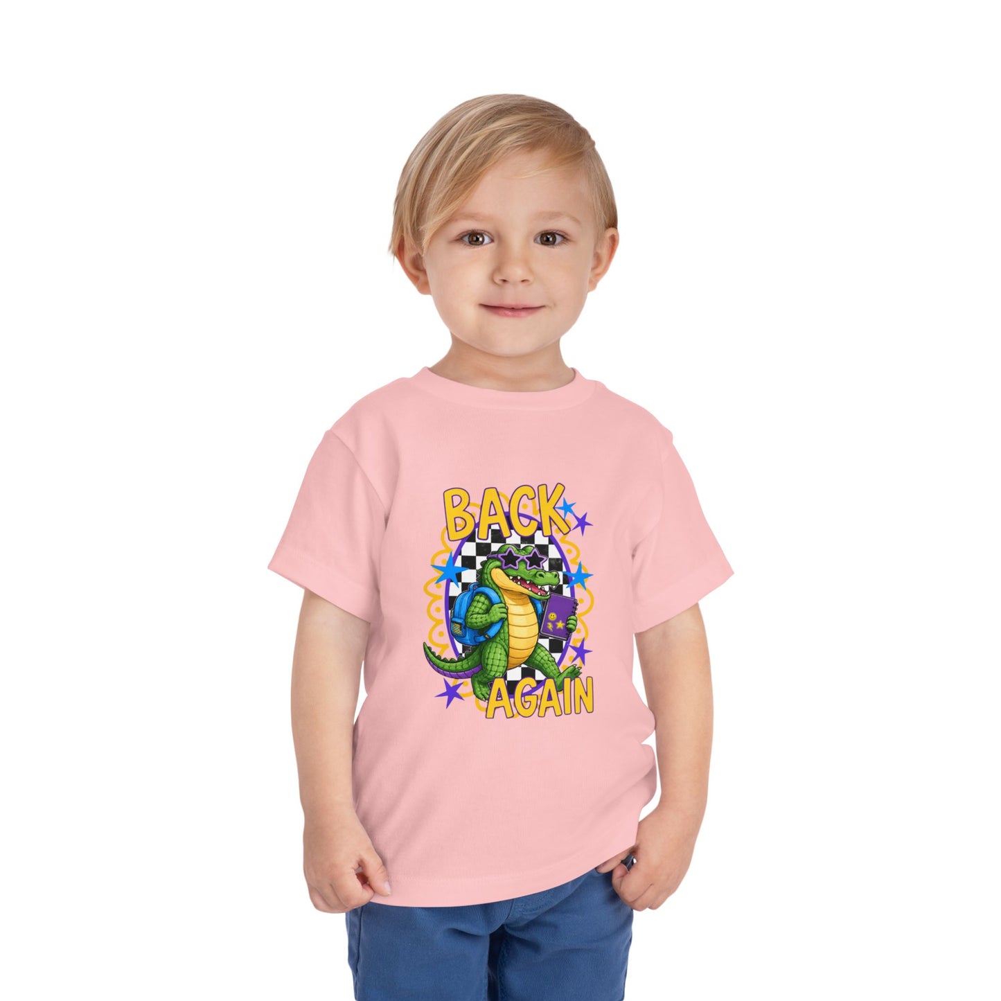 Toddler Tee — "Back Again" Dinosaur Graphic Shirt