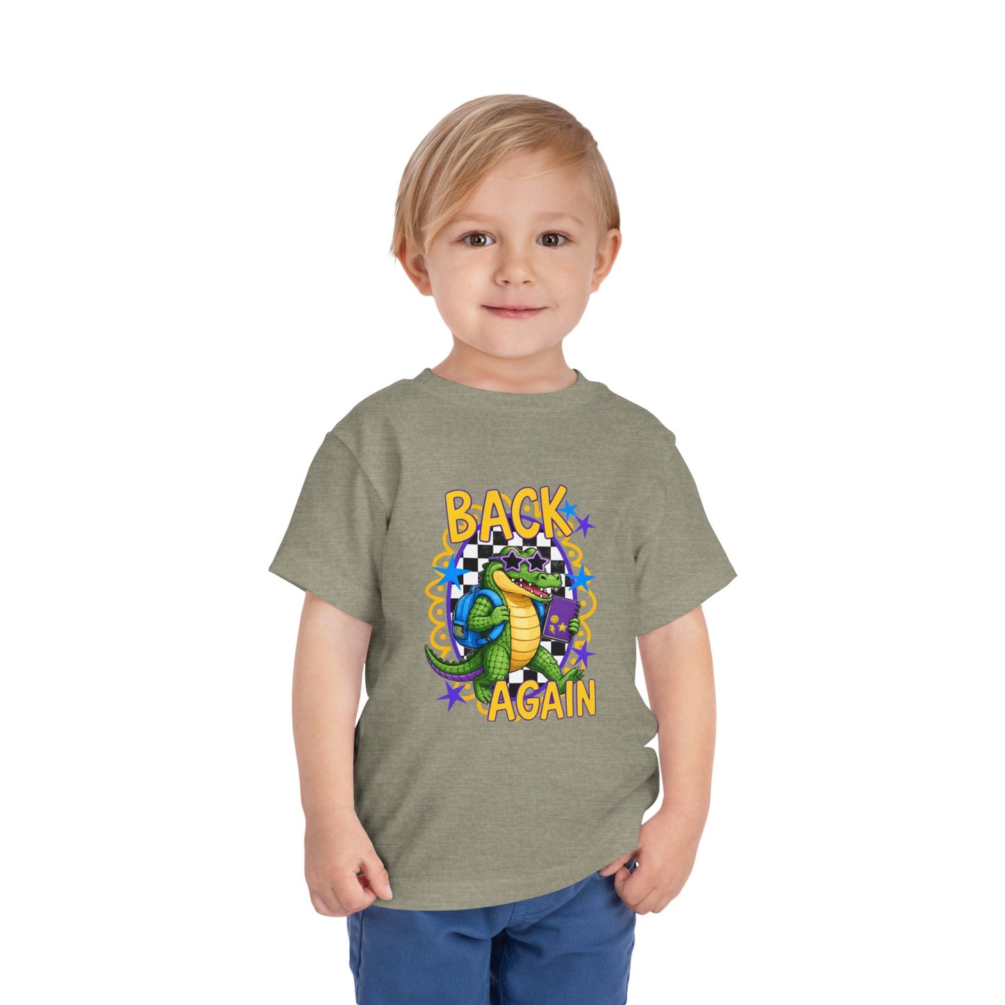 Toddler Tee — "Back Again" Dinosaur Graphic Shirt