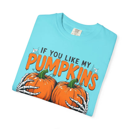 Pumpkin Pie Halloween T-Shirt — "If You Like My Pumpkins You Should See My Pie"