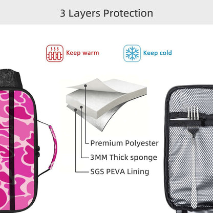 Pink Camo Lunch Box