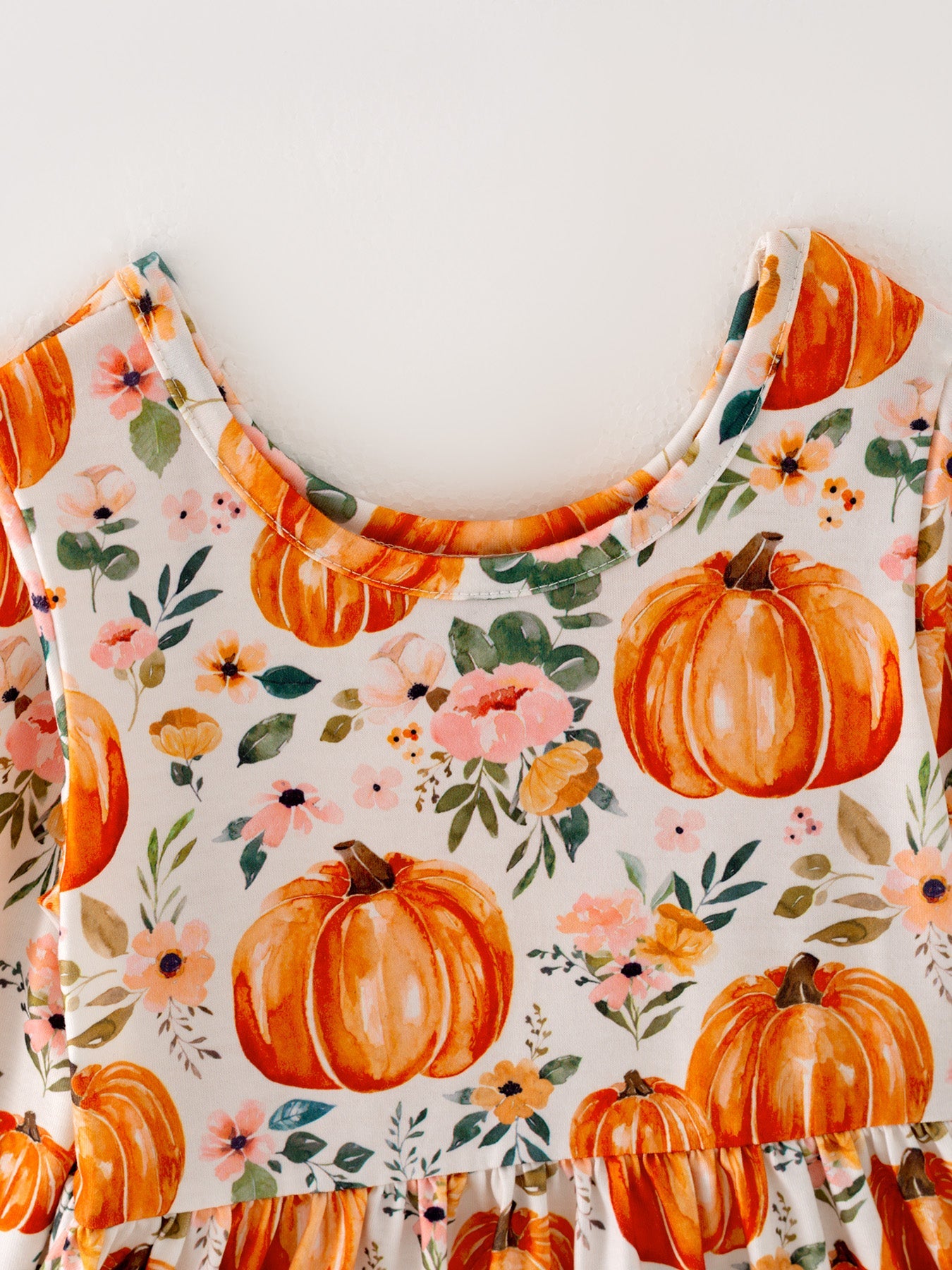 🎃🍂 Girls Fall Pumpkin Print Long Sleeve Dress | Boutique Toddler Autumn Dress