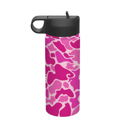 Stainless Steel Vacuum Insulated Tumbler (18oz) Girl Colors Camo Design