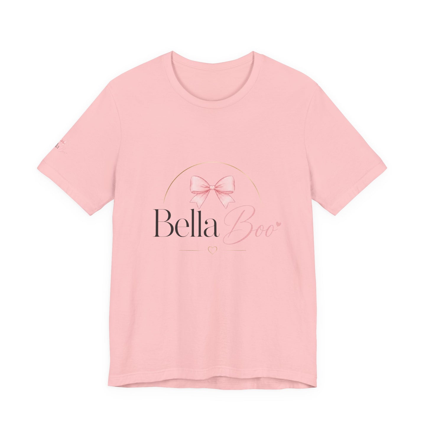 Bella Boo Tee — Pink Bow Baby Name Graphic T-Shirt