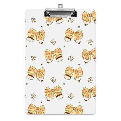 Acrylic Clipboard bow pencil