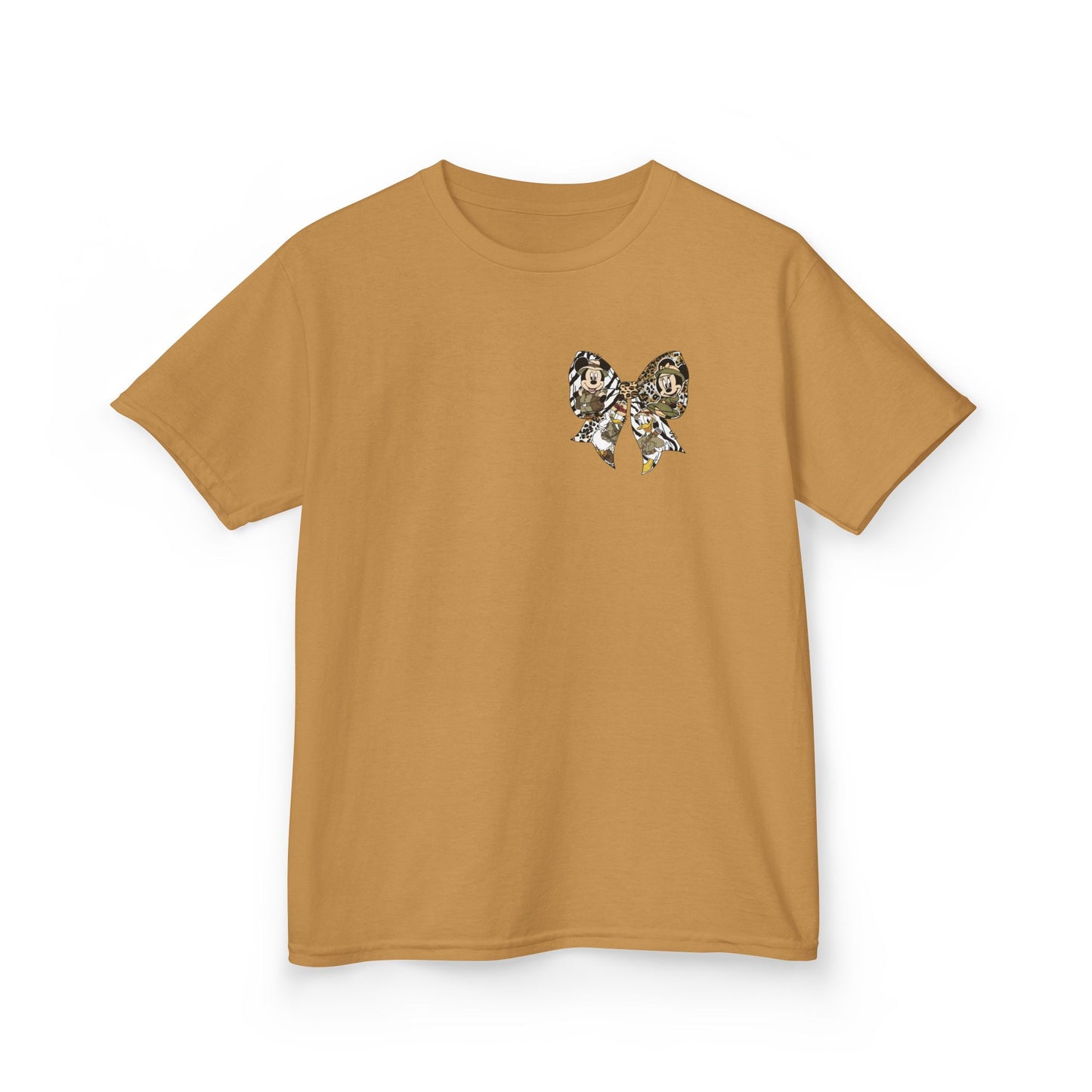 Kids T‑Shirt — Cute Bear & Bow Graphic Tee (Playful Animal Collage)