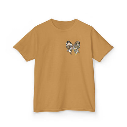 Kids T‑Shirt — Cute Bear & Bow Graphic Tee (Playful Animal Collage)