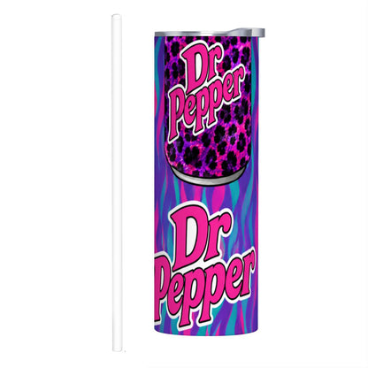 DR PEPPER 20oz Straight Stainless Steel Tumbler with Straw