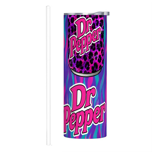 DR PEPPER 20oz Straight Stainless Steel Tumbler with Straw