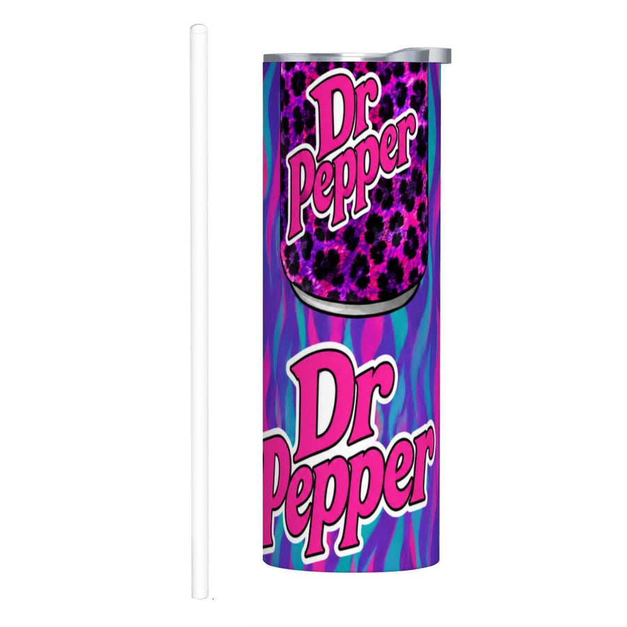 DR PEPPER 20oz Straight Stainless Steel Tumbler with Straw