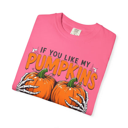 Pumpkin Pie Halloween T-Shirt — "If You Like My Pumpkins You Should See My Pie"