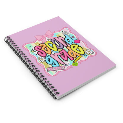 Second Grade Spiral Notebook — Cute Pastel Back-to-School Ruled Journal
