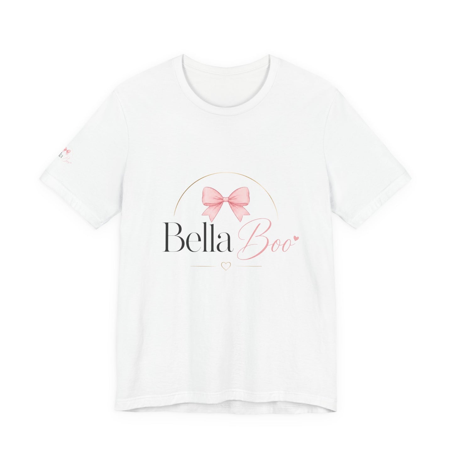 Bella Boo Tee — Pink Bow Baby Name Graphic T-Shirt