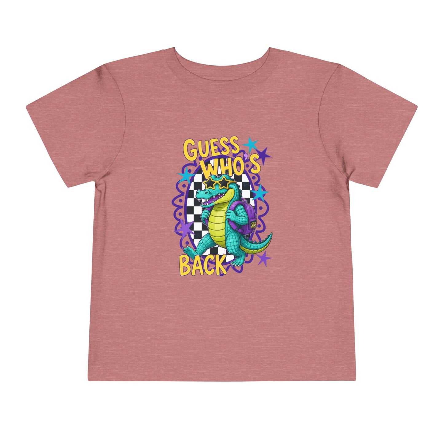 Toddler Tee — "Guess Who's Back" Alligator Cartoon Graphic