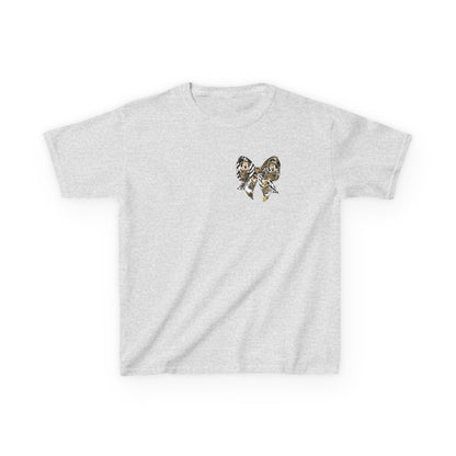 Kids T‑Shirt — Cute Bear & Bow Graphic Tee (Playful Animal Collage)