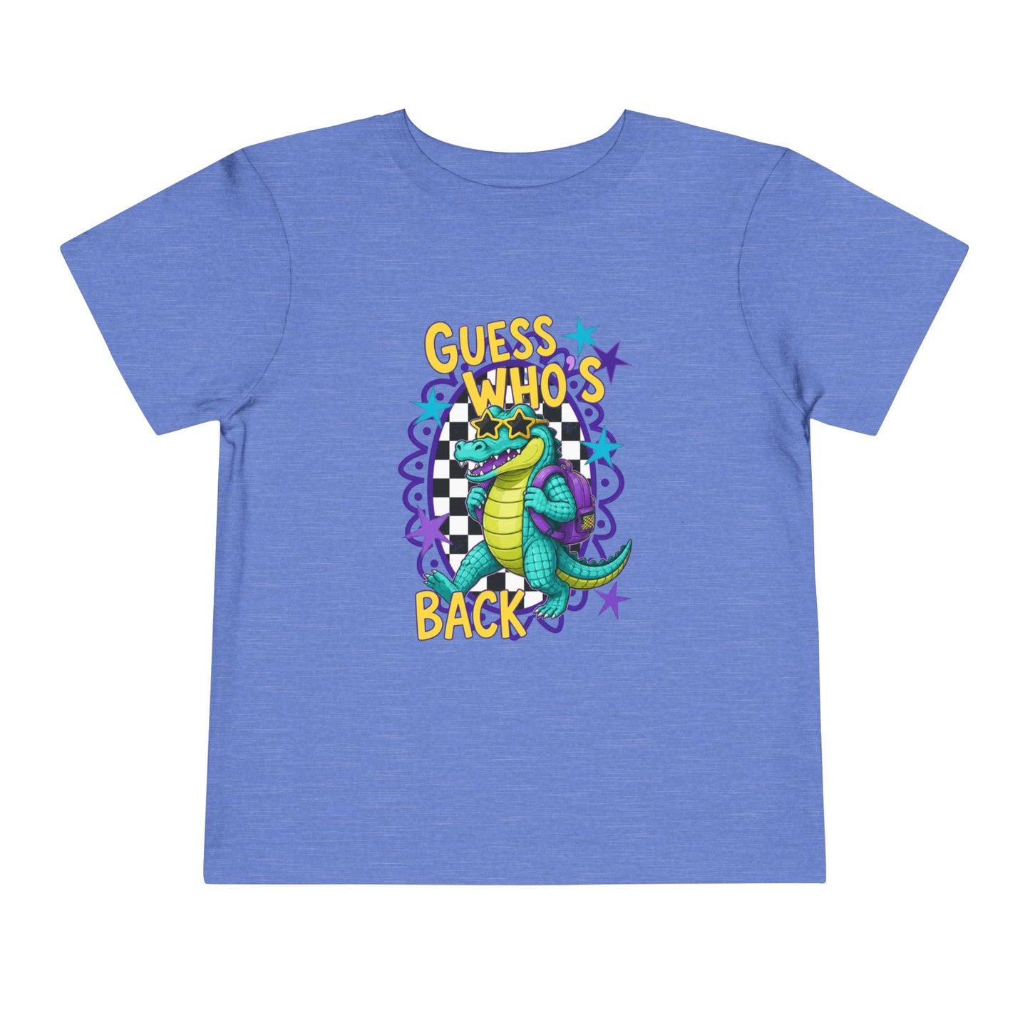 Toddler Tee — "Guess Who's Back" Alligator Cartoon Graphic