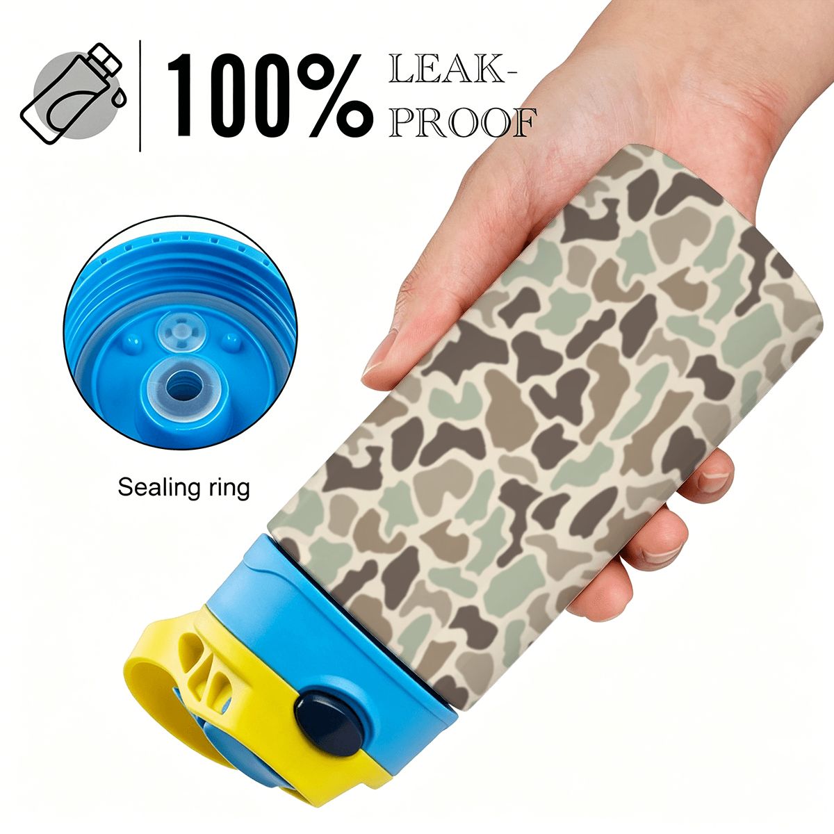 Camo Kids Water Bottle