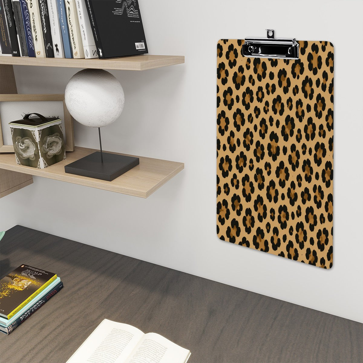 Cheetah Chic Acrylic Clipboard
