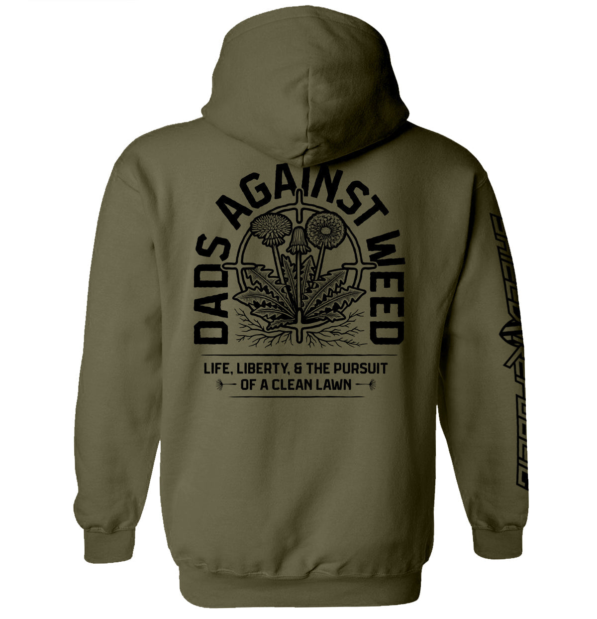 Dads Against Weed Black Graphic Tee