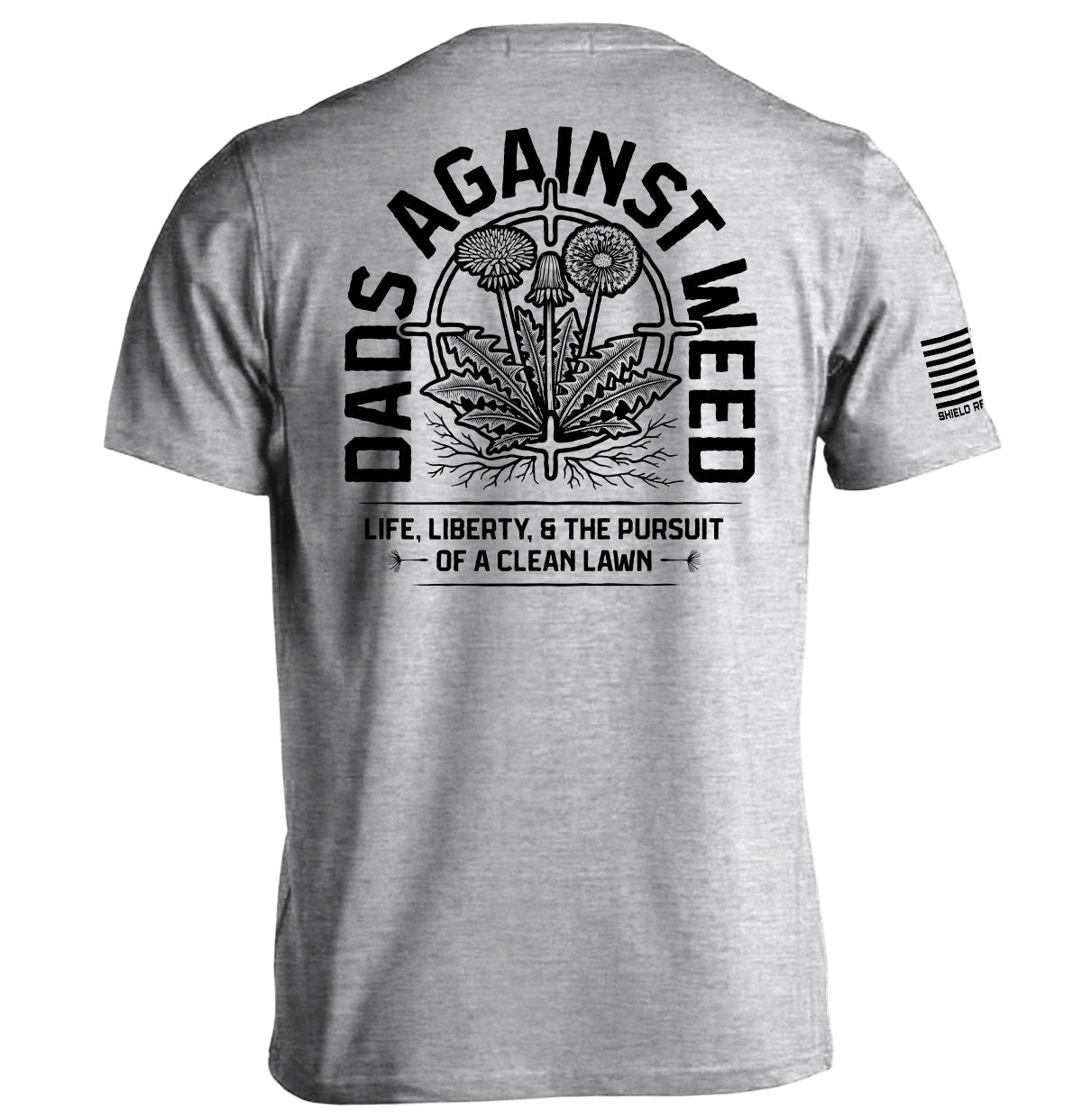 Dads Against Weed Black Graphic Tee