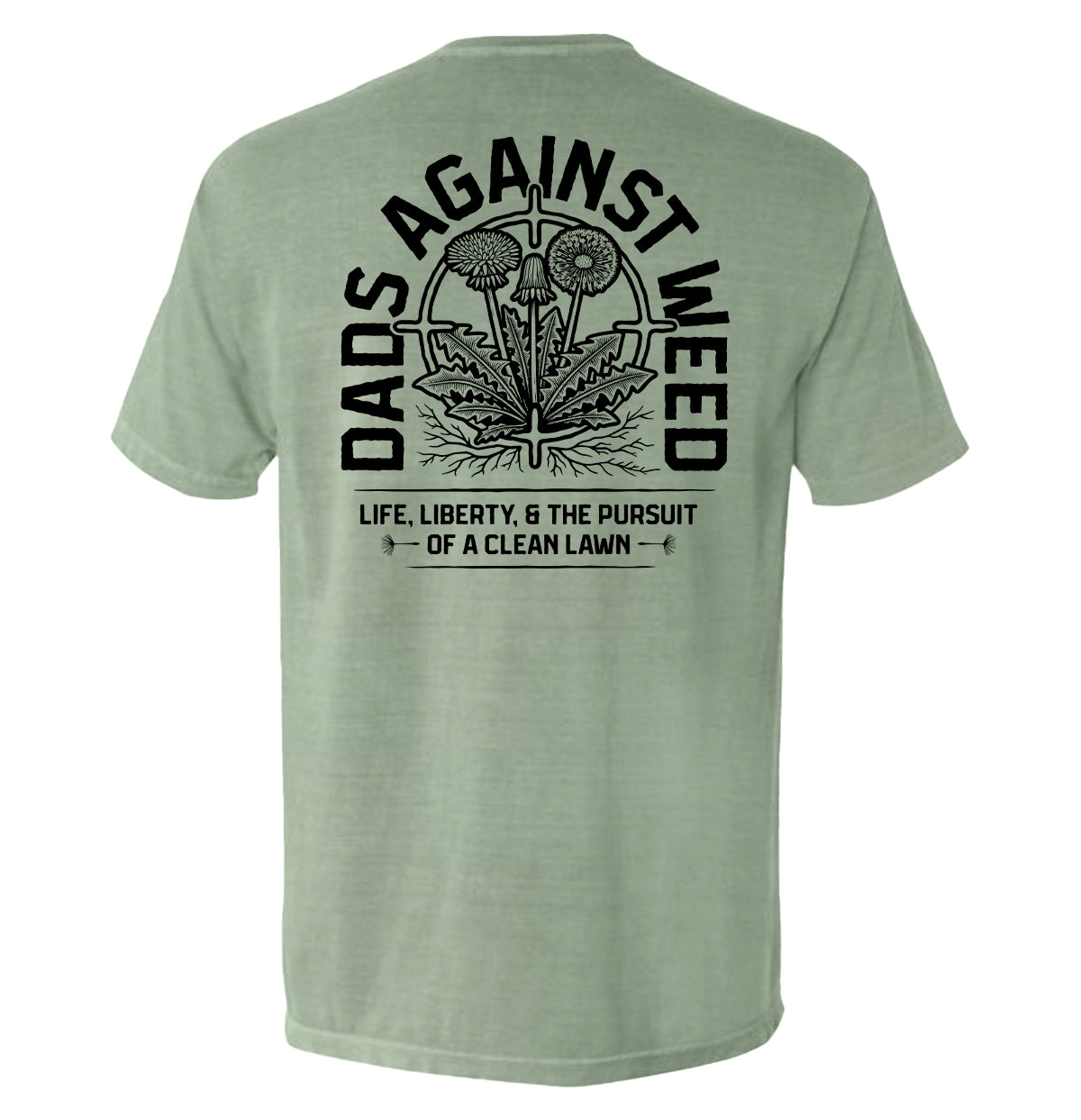 Dads Against Weed Black Graphic Tee
