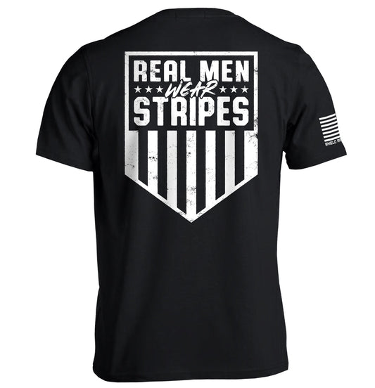 Real Men Wear Stripes Graphic Tee