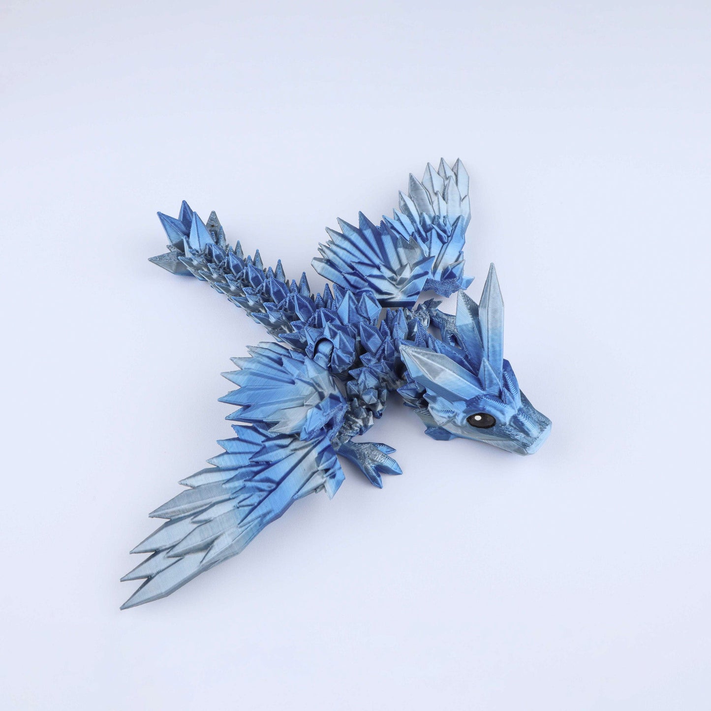 3D Printed Crystal Wing Tadling Dragon Fidget Toy – Articulated Fantasy Desk Toy Gift