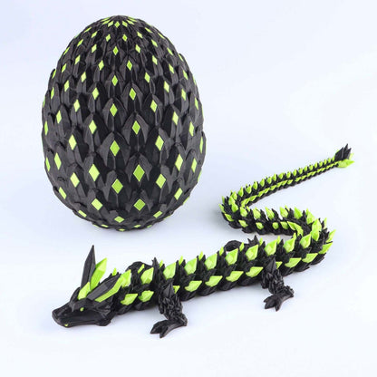 3D Printed Crystal Dragon Fidget Toy – Articulated Flexible Desk Toy Gift