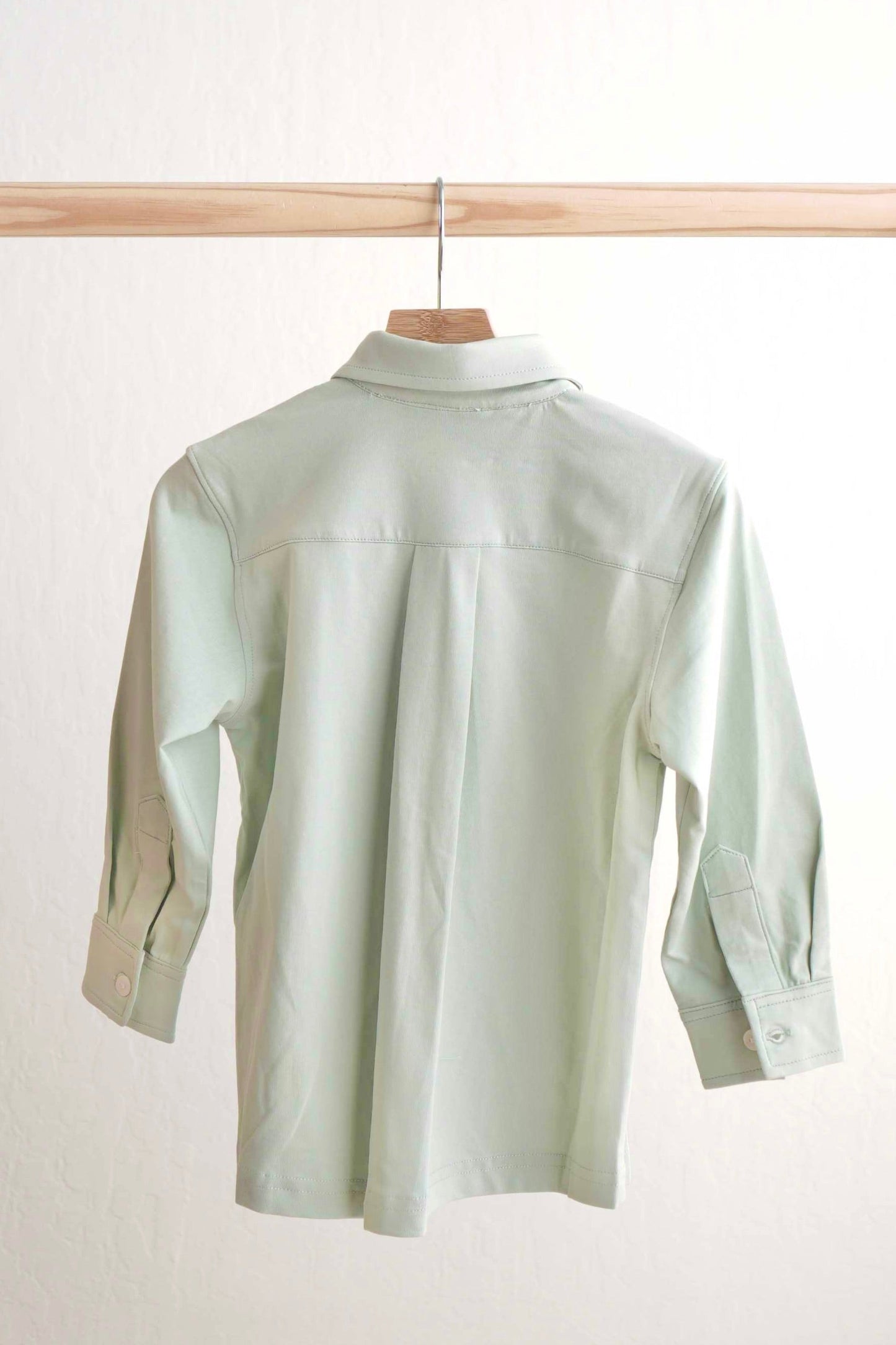 Sage Green Boys Button Down Shirt | Stylish Casual Long Sleeve Shirt for Boys | Toddler & Kids Dress Shirt