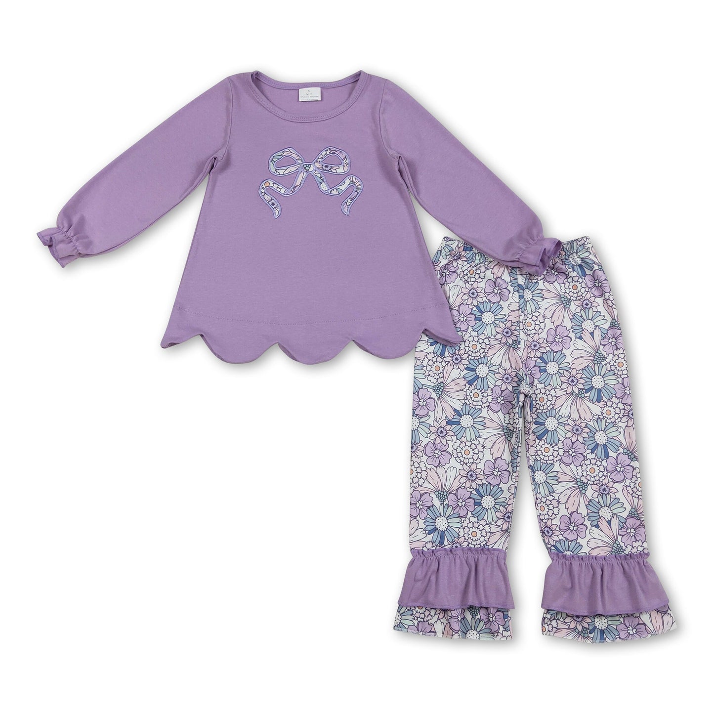 💜 Lavender Meadow Ruffle Set