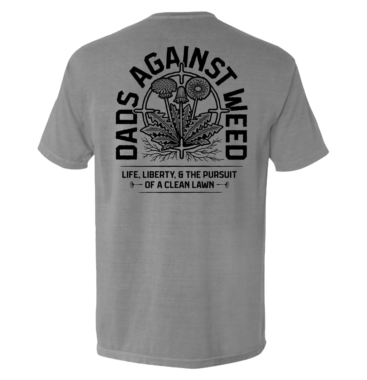 Dads Against Weed Black Graphic Tee