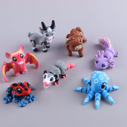 3D Printed Mini Fidget Creature Packs