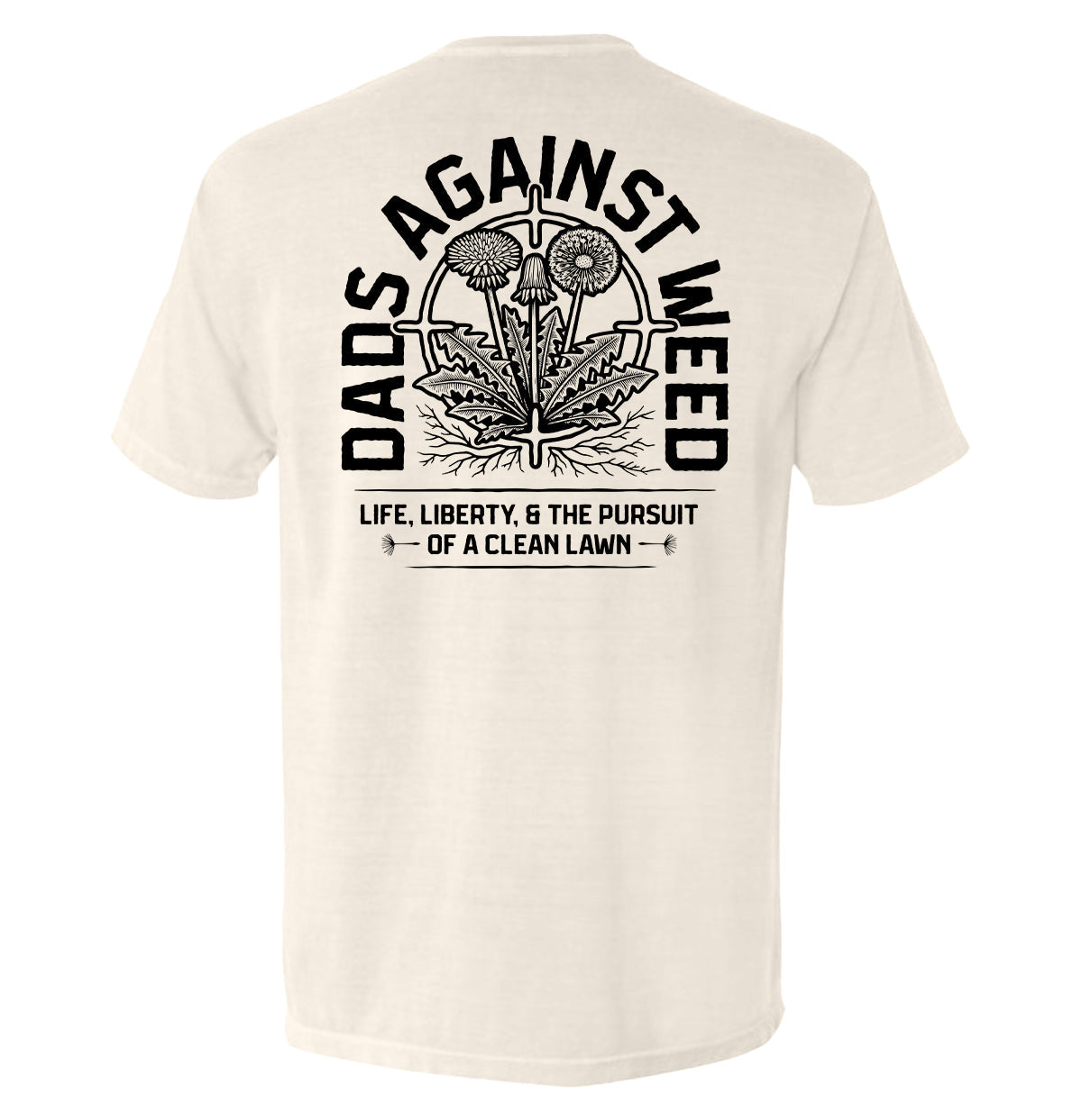 Dads Against Weed Black Graphic Tee